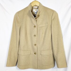 Vintage Talbot's Camel Hair Blazer Jacket Tan Neutral Soft‎ Warm Classic 6P